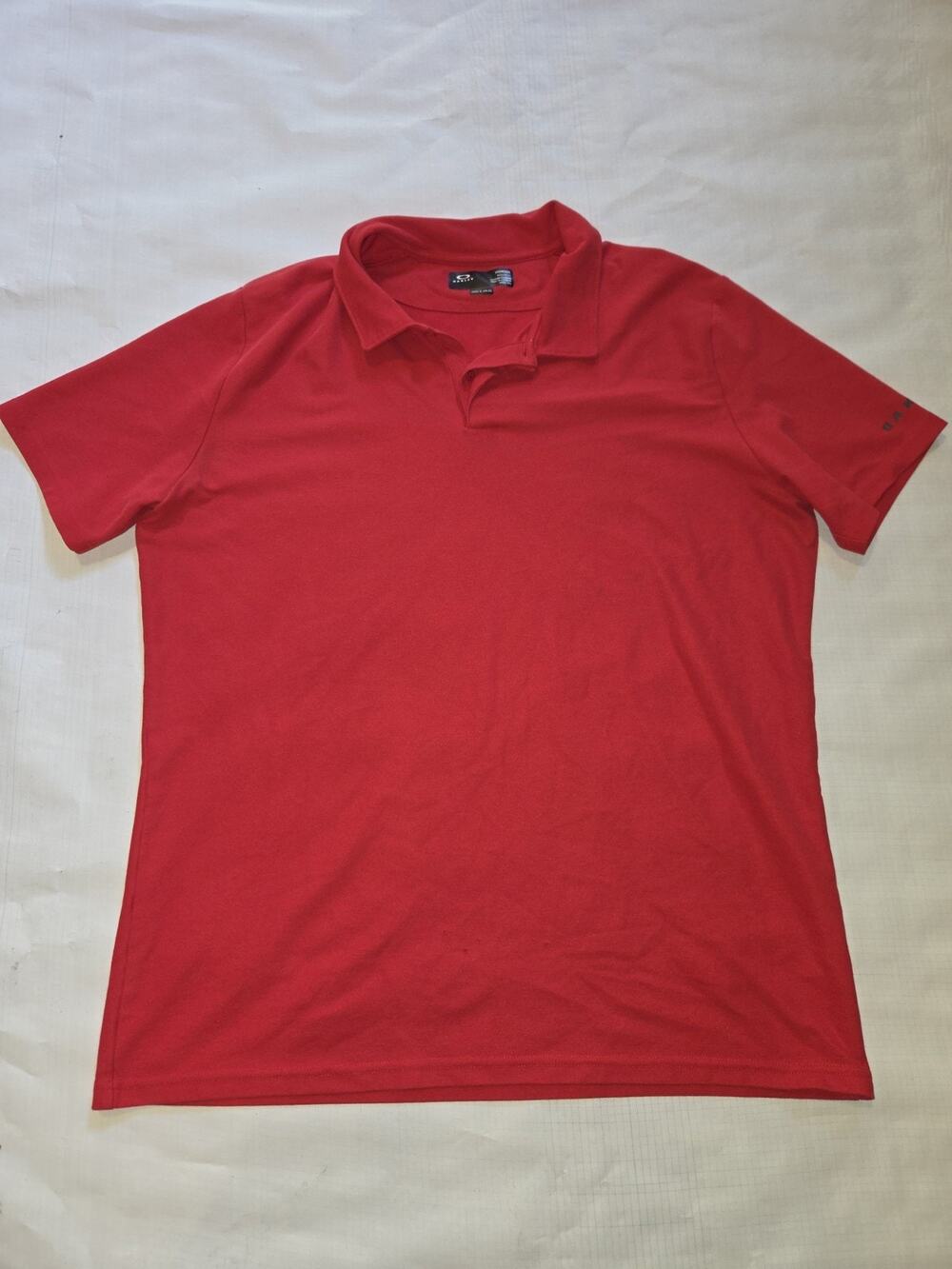 Oakley Men's Short Sleeve Polo Shirt Red Size Xl